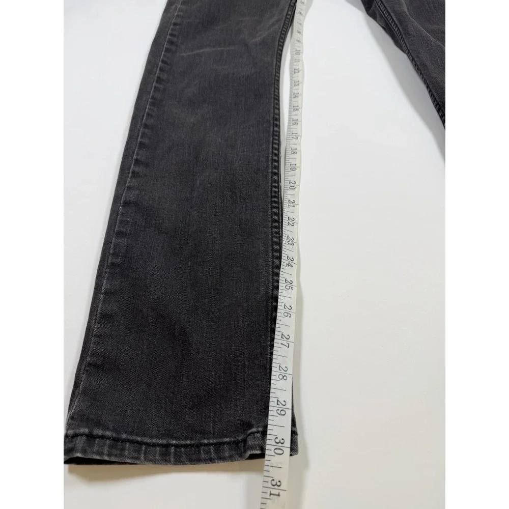 Levis 513 Jeans Mens 30x32 Black Slim Straight Stretch Denim Dark Wash Casual